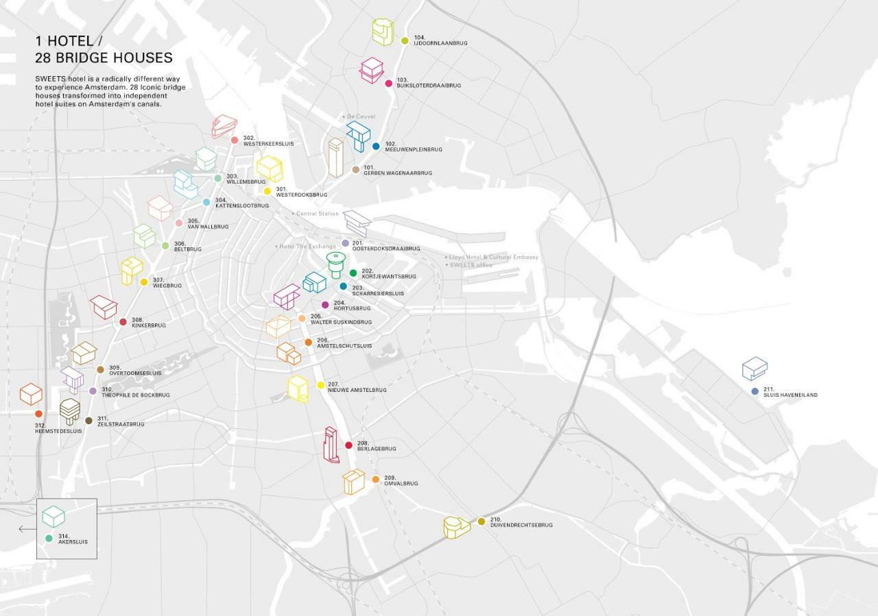 Sweets - Nieuwe Amstelbrug Lejlighed Amsterdam Eksteriør billede